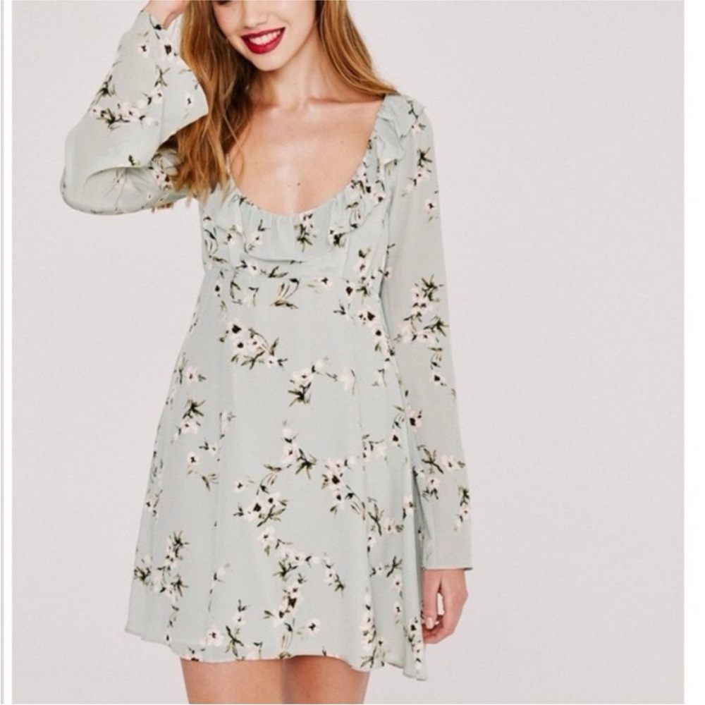 Stone Cold Fox Silk Tuberose Mini Dress